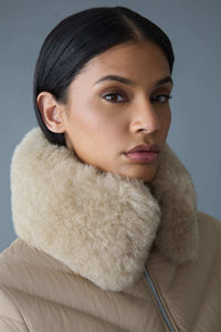 Light Camel Ladies Light Down Coat