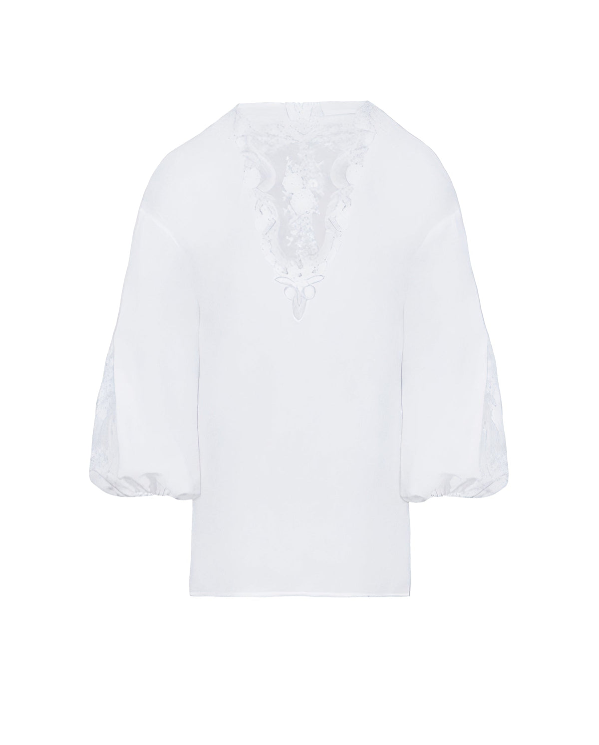 Blouse Lysandra à dentelle - White