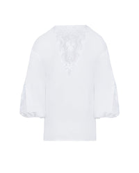 Blouse Lysandra à dentelle - White