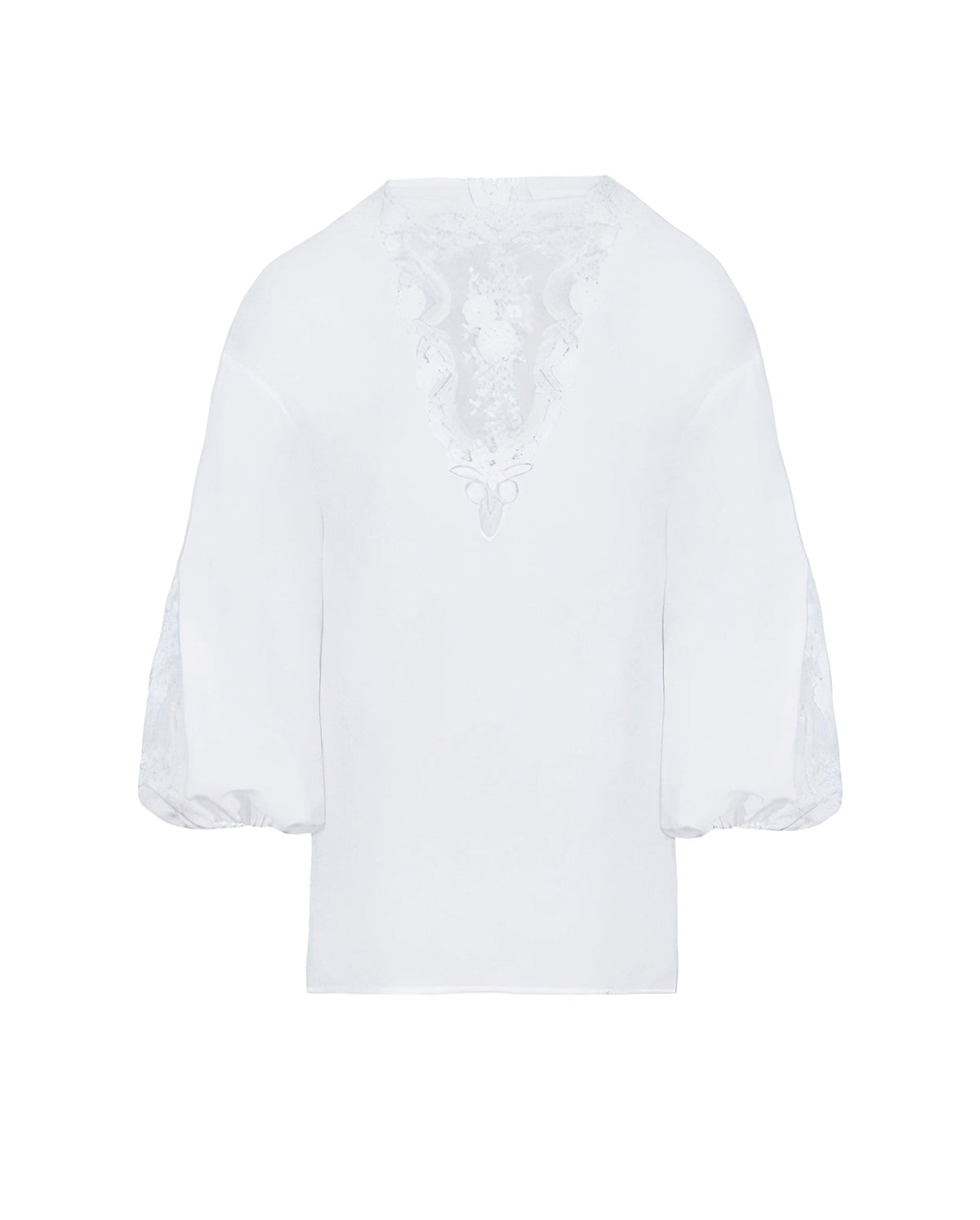 Blouse Lysandra à dentelle - White