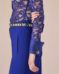 Chemise Lys en dentelle - Ultrablue