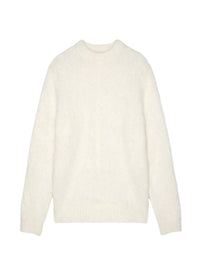 SNOW // white mohair sweater