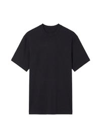 BLACK / BLACK // black boxy corset t-shirt
