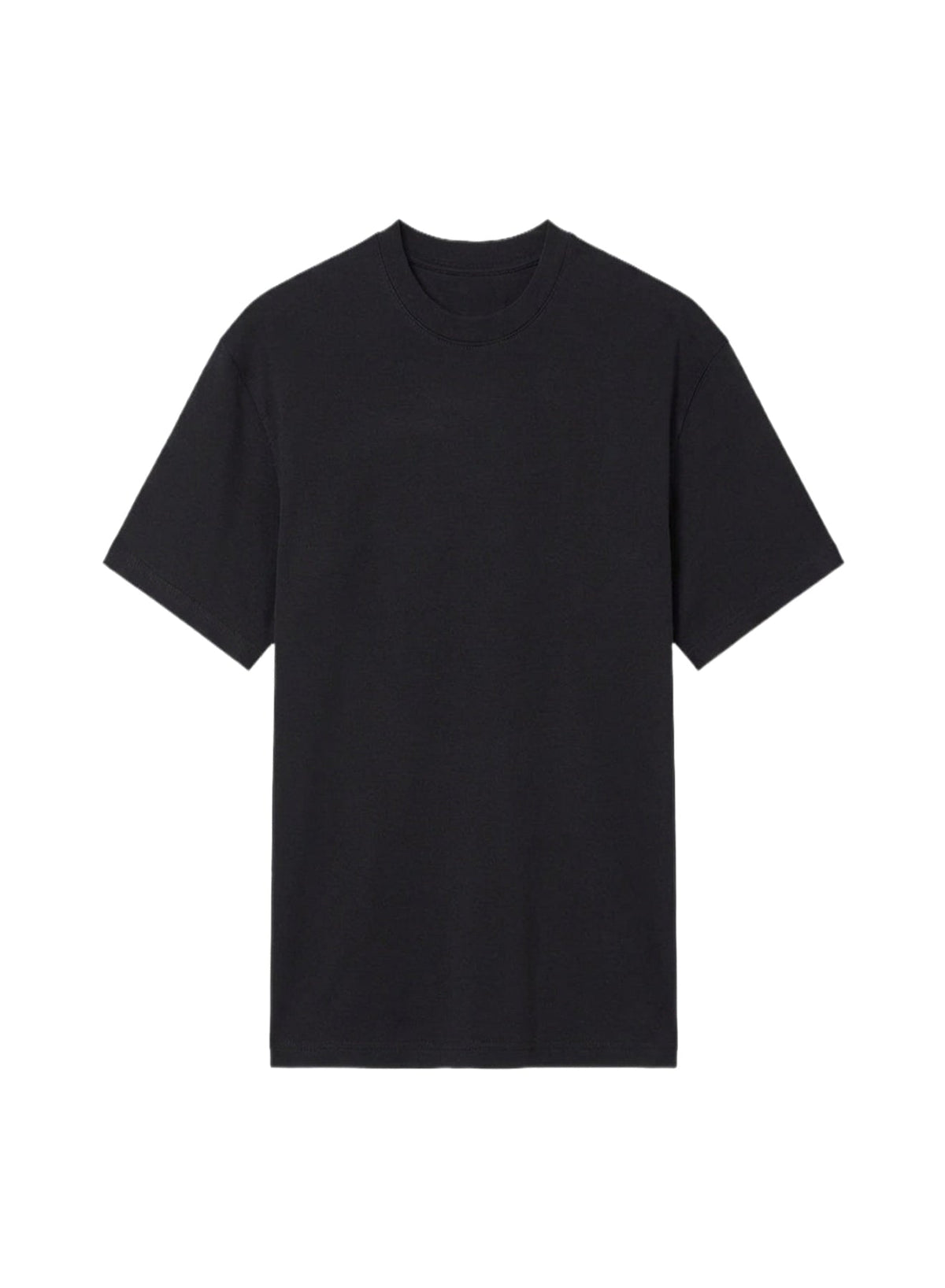 BLACK / BLACK // black boxy corset t-shirt