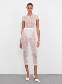 Lace Skirt - White