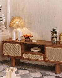 Osni ceramic table lamp - White