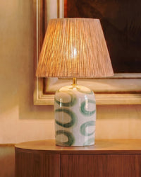 Lampe de table Savannah en céramique - Blanc