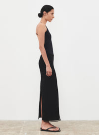 Layered Column Skirt - Black