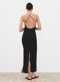 Layered Column Skirt - Black