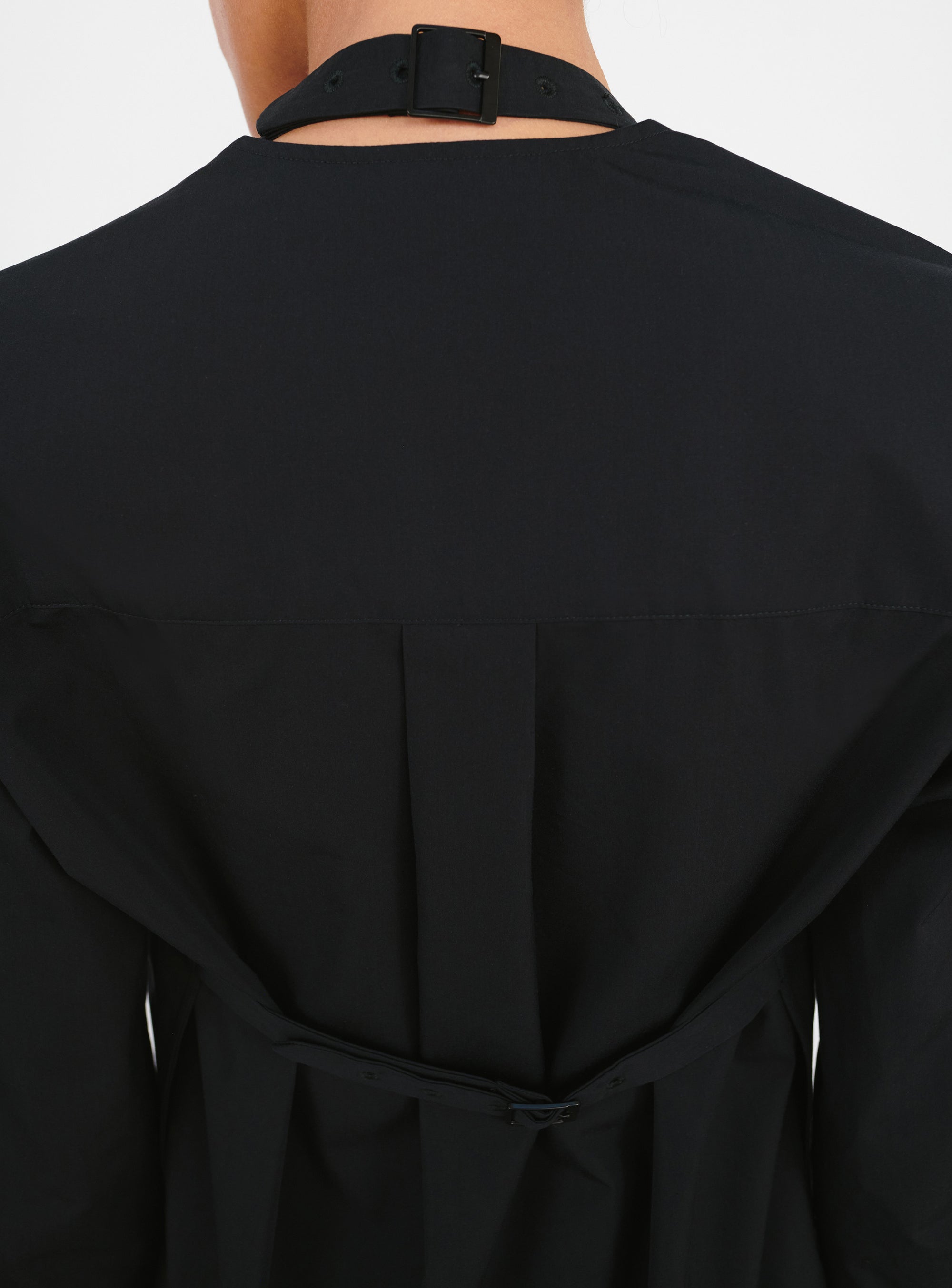 Layered Halter Shirt - Black