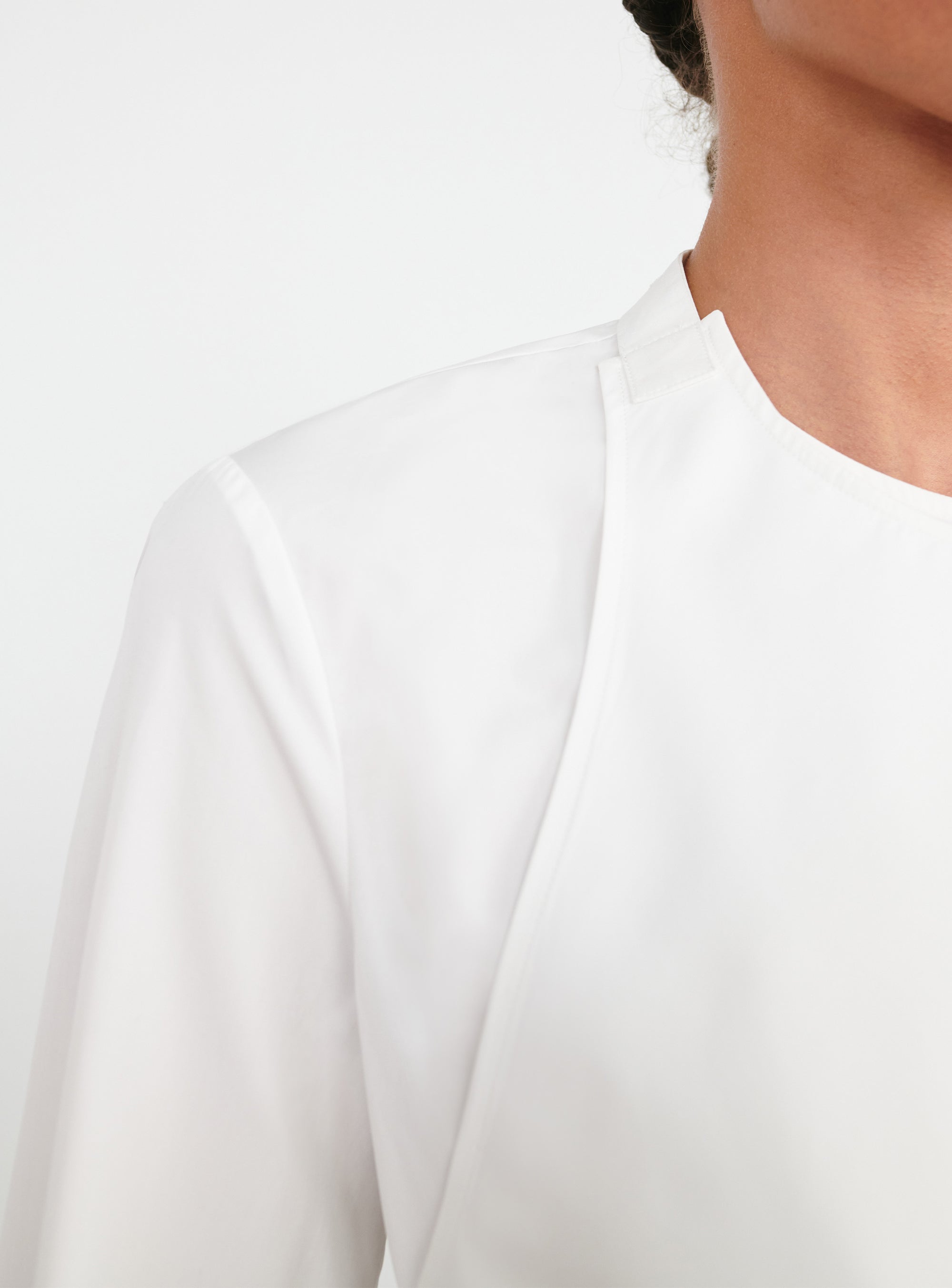 Layered Halter Shirt - White