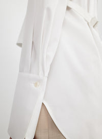 Layered Halter Shirt - White