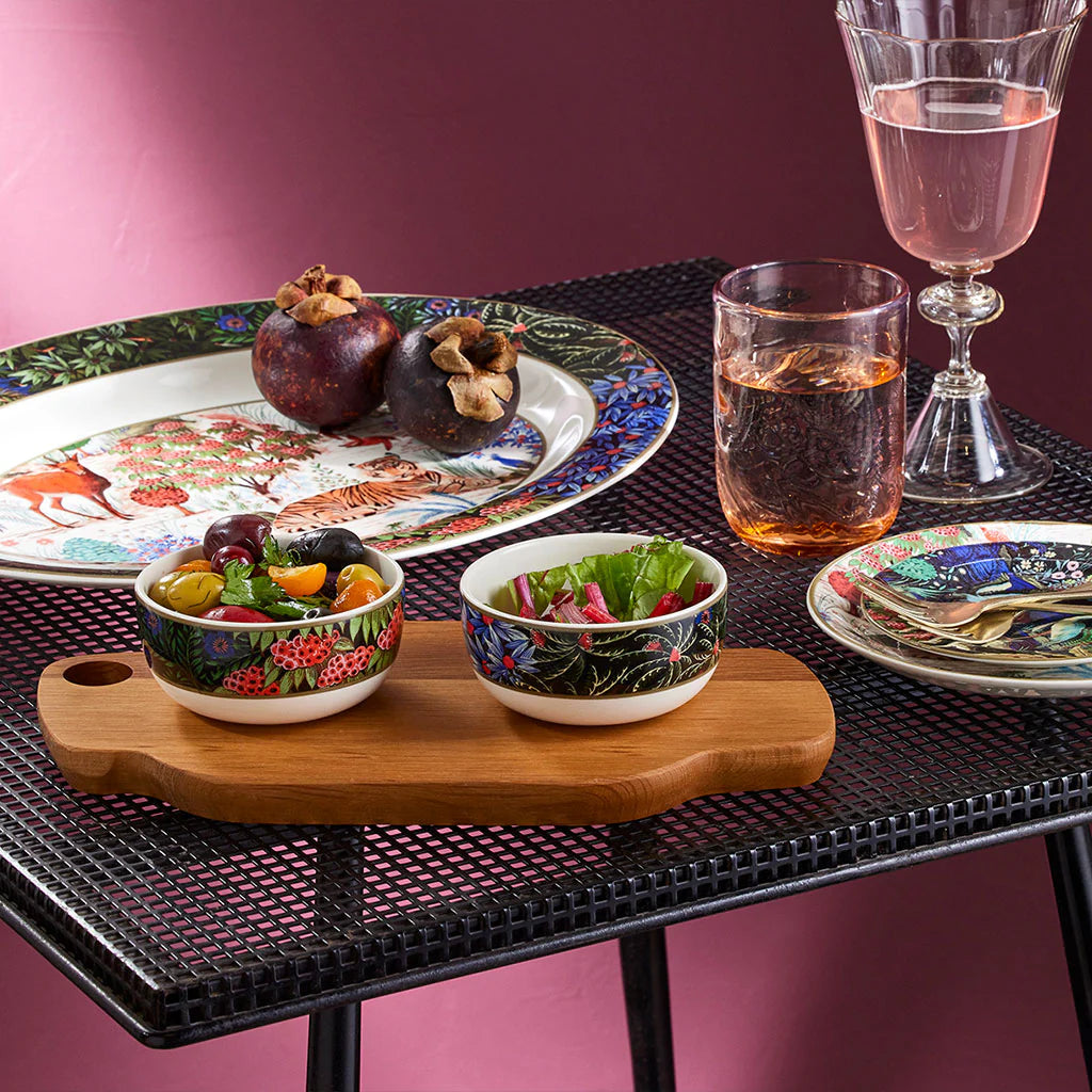 Set de 4 Assiettes mignardises Le Jardin du Palais - Multicolore