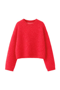 Pull Le Nicolas en mohair - Rouge
