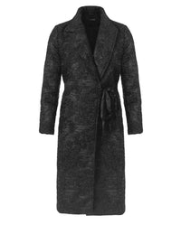 Manteau Leipoa cache-cœur - Noir