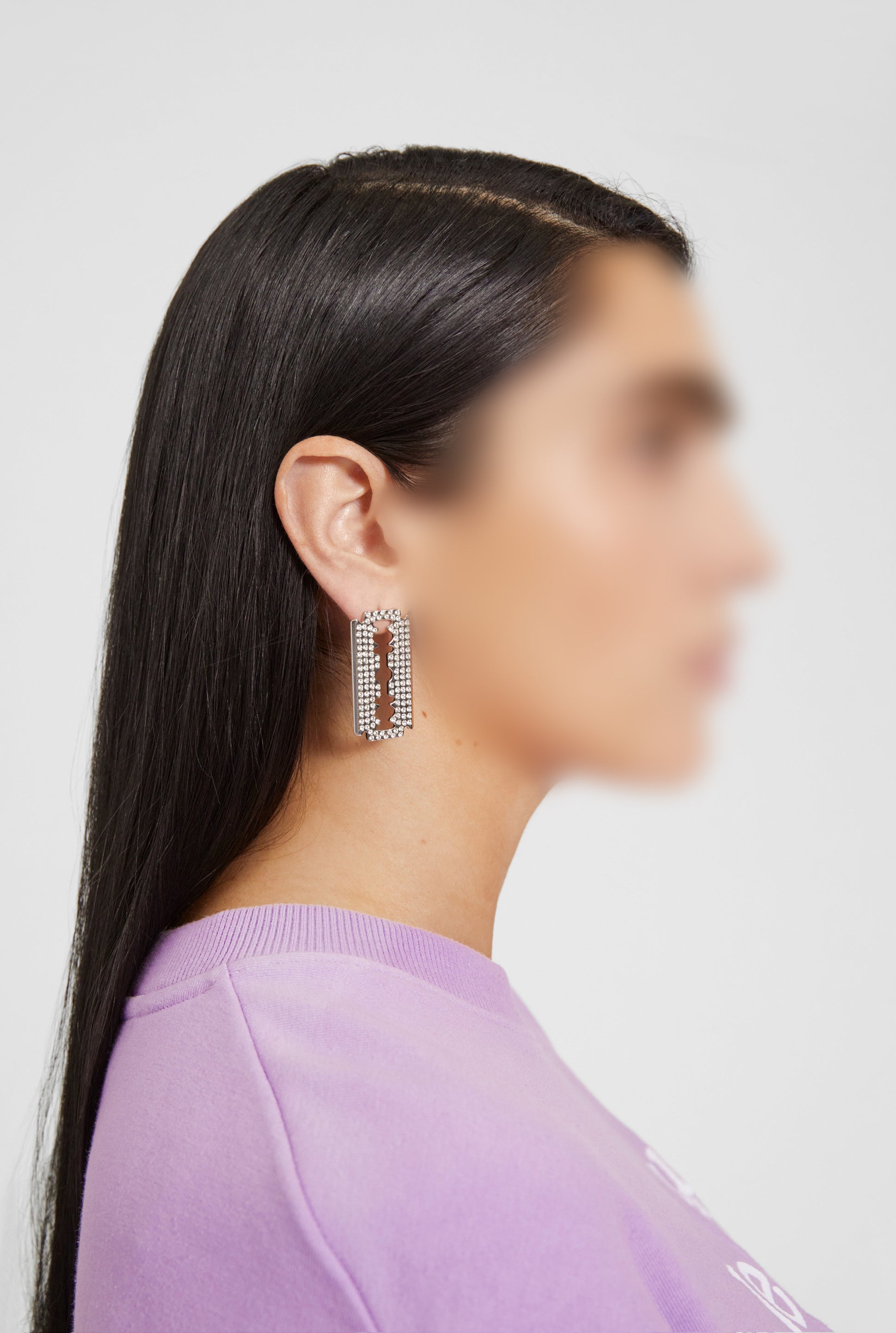 Boucles d'oreilles Razor Swarovski - Crystal