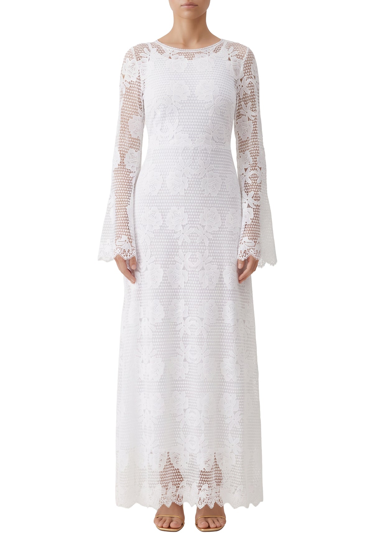 Robe Lettie en dentelle - White