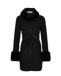 Cardigan Lidia longue - Black