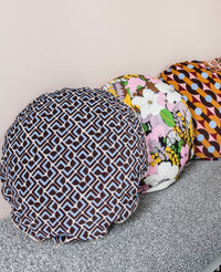 Bomboloni velvet cushion - Blue