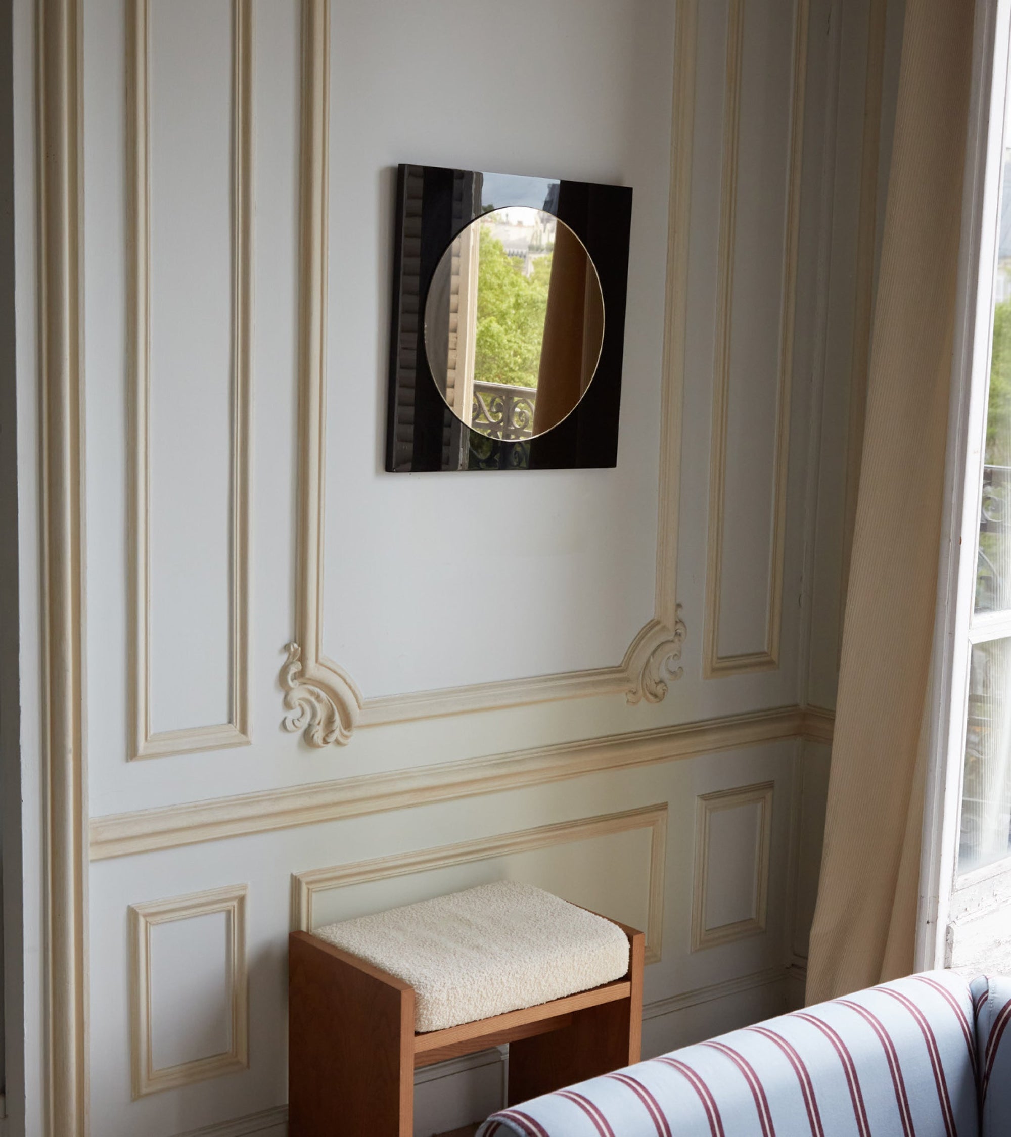Miroir Letizia - Noir