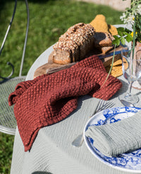 Nappe Allegra en gaze de coton - Vert d'eau