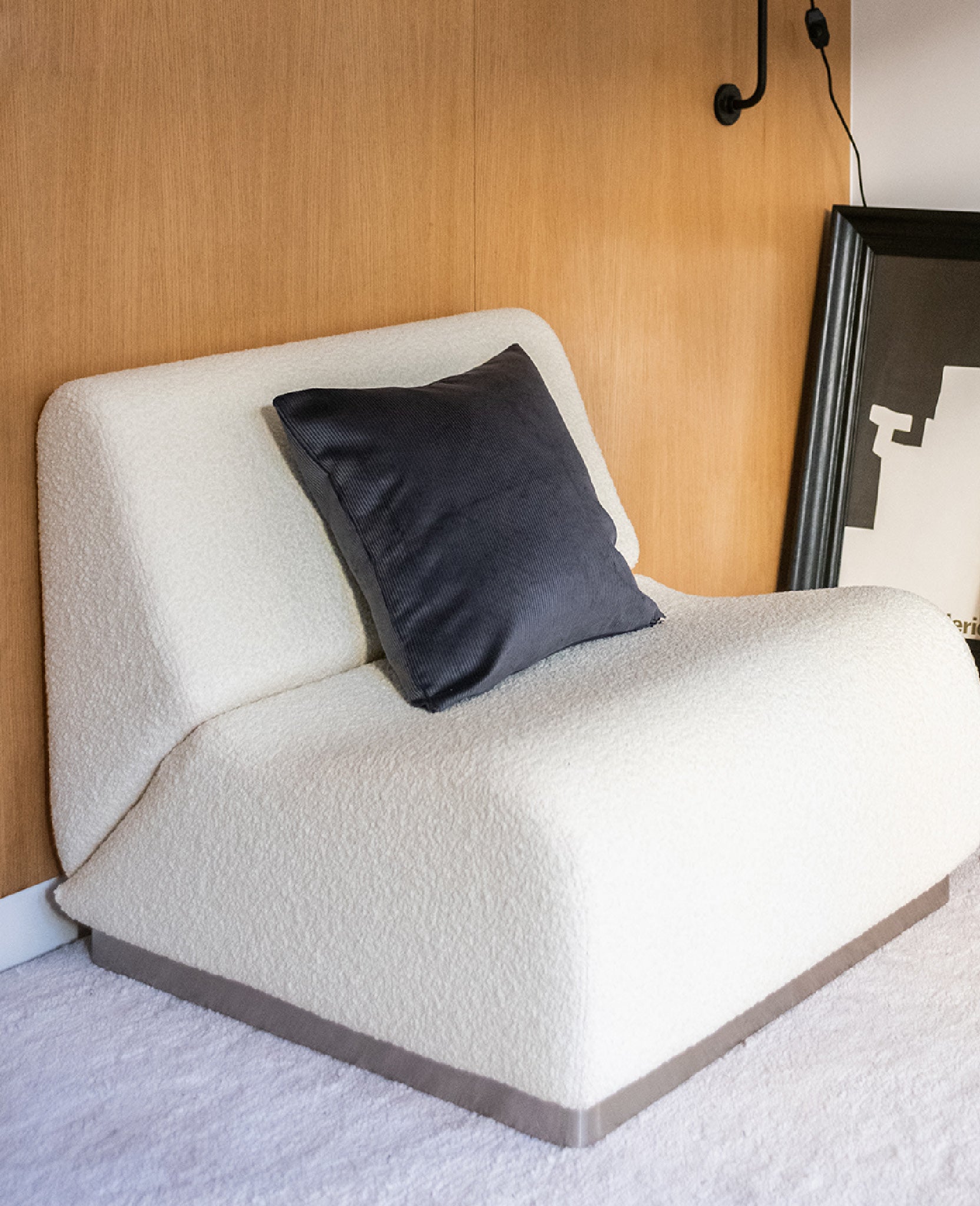 Carino corduroy cushion - Grey