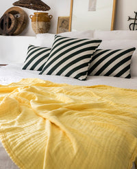 Plaid Copertina en gaze de coton - Jaune