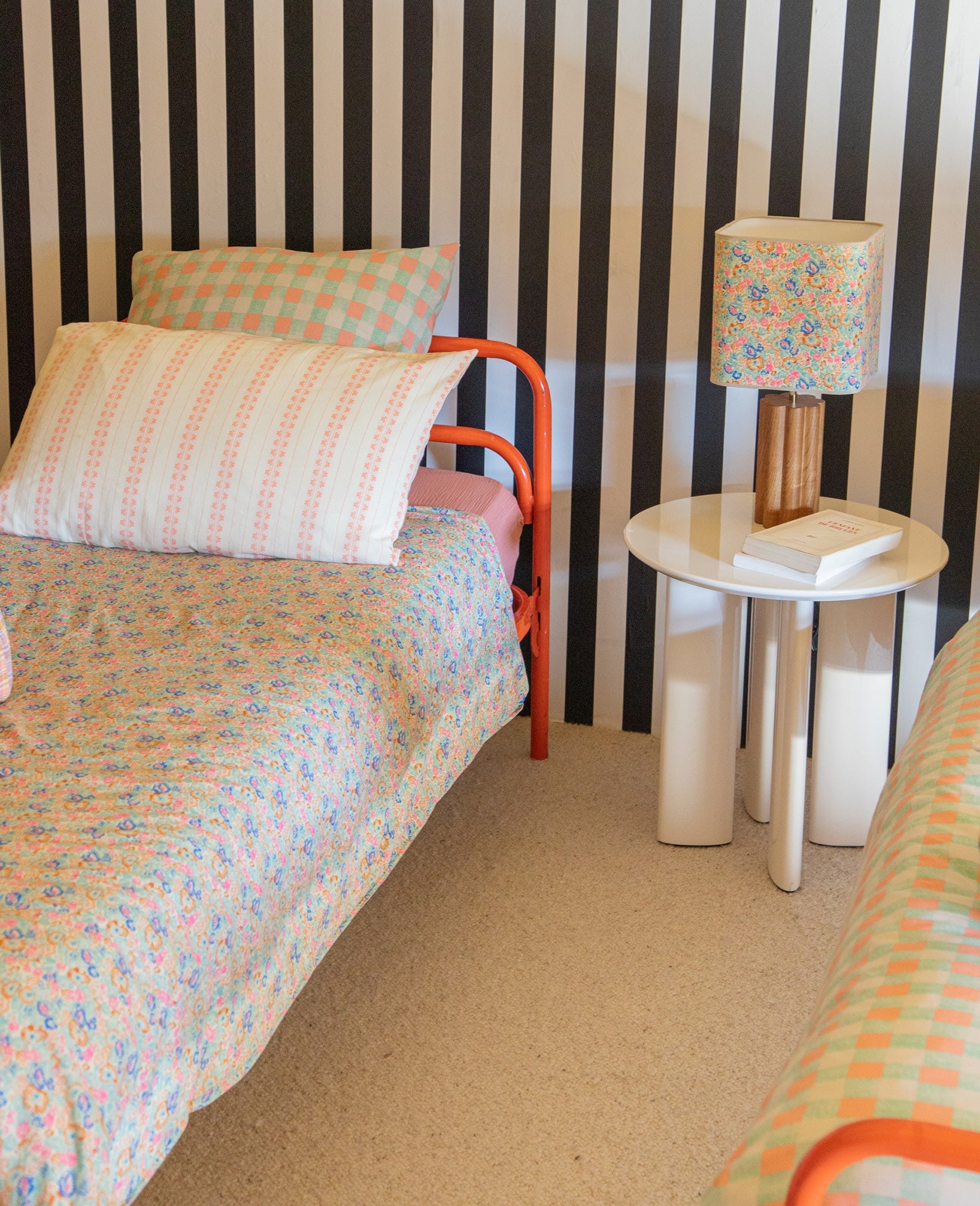 Housse de couette lit simple Bonjour - Bleu