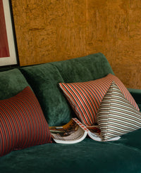 Coussin Divino - Vert et Chocolat