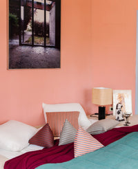 Coussin Divino - Rouge et Chocolat
