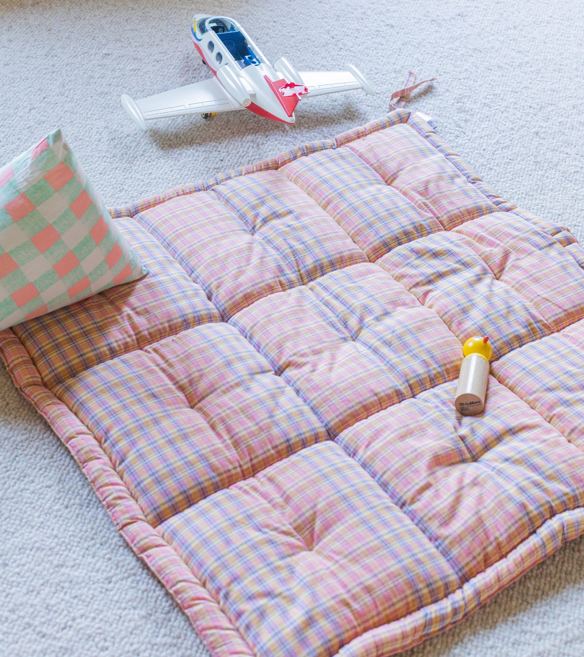Nido Bonjour cotton gauze playmat - Pink
