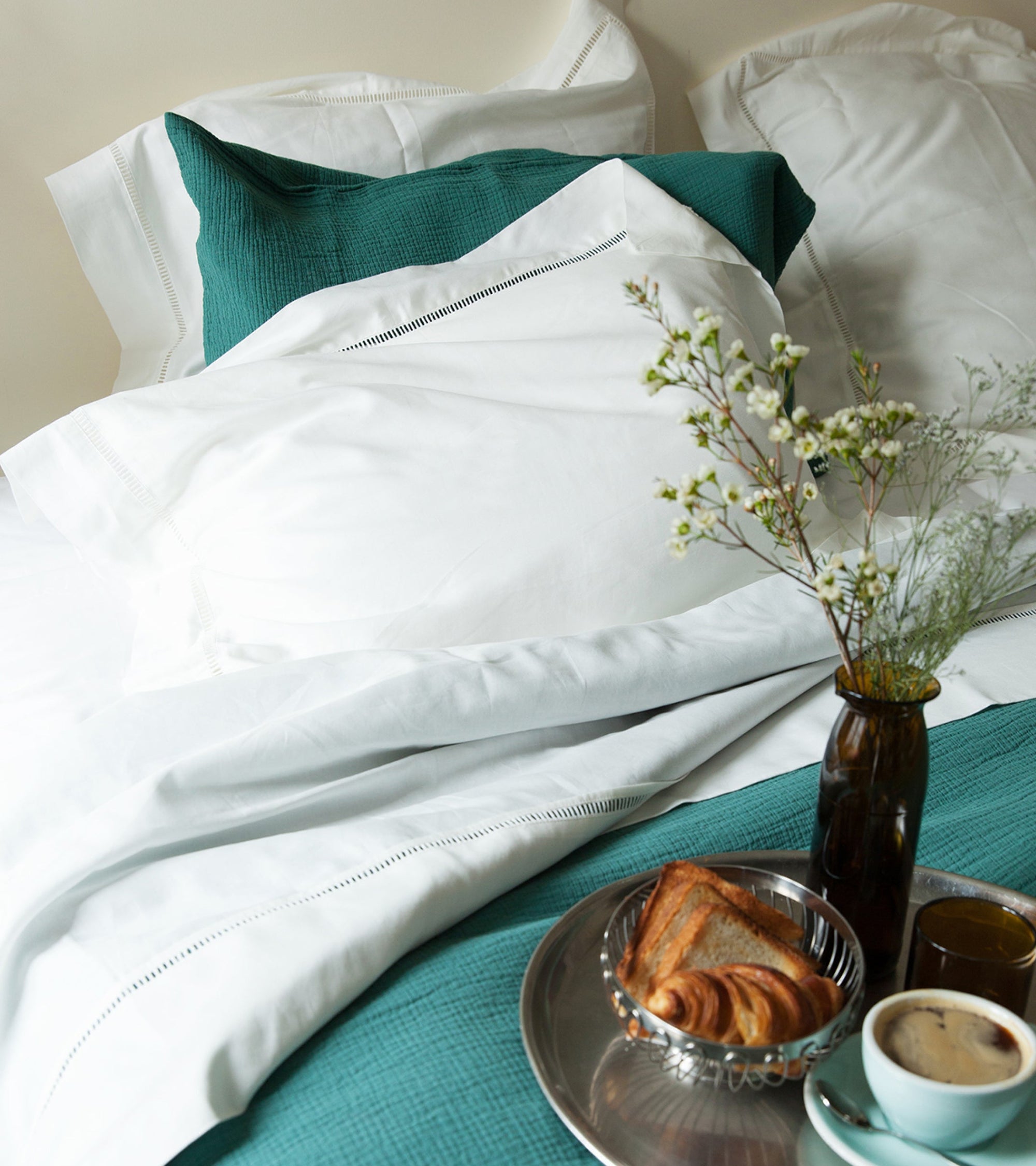 Housse de couette Venezia - Blanc crème