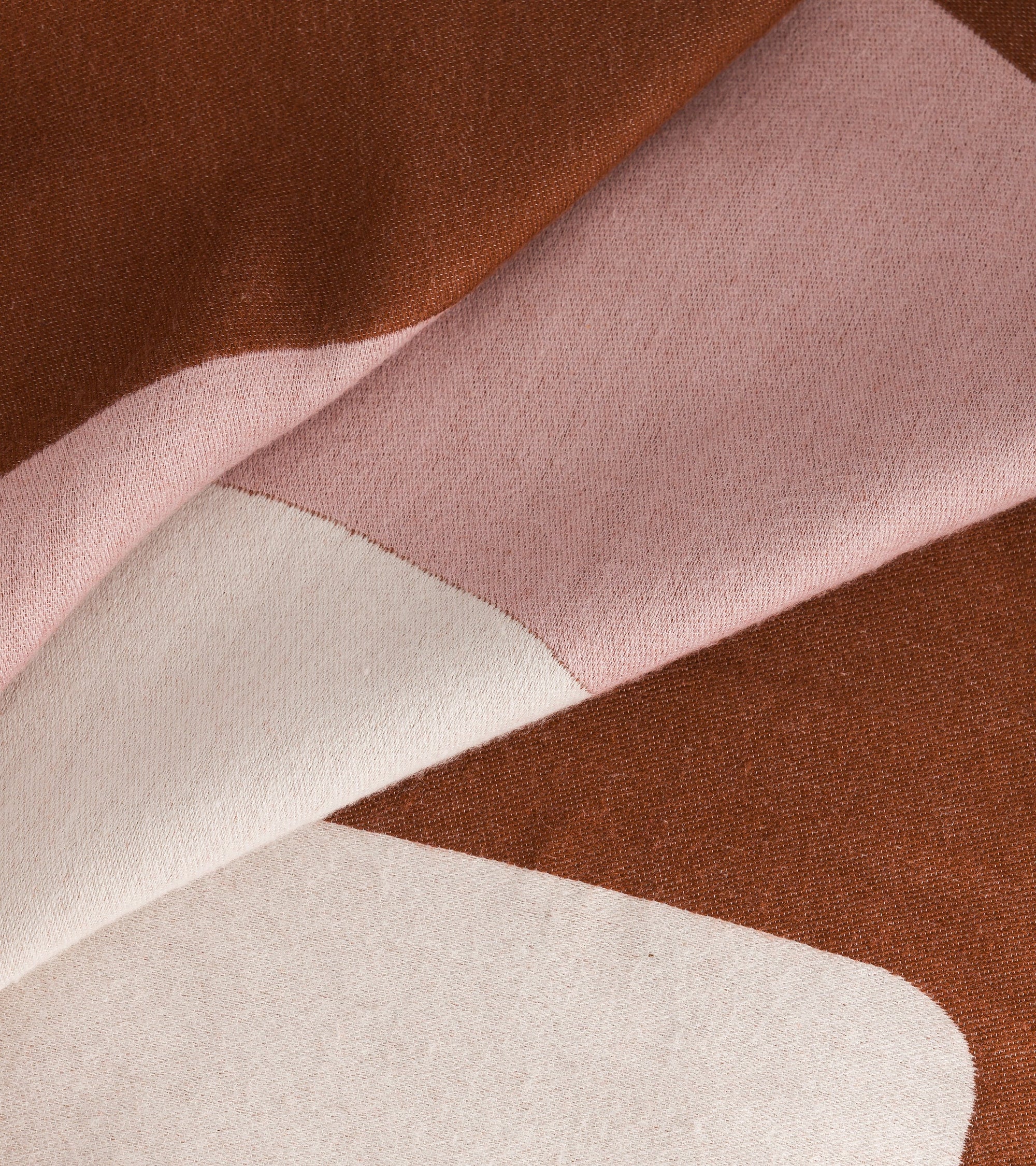 Plaid Roma en laine - Beige rosé