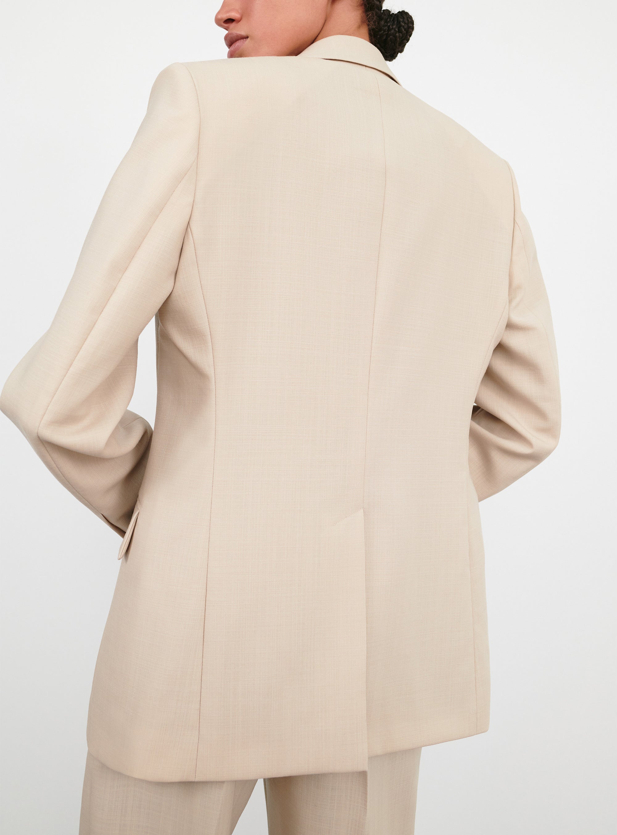 Light Longline Blazer - Sand