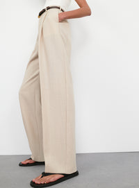 Light Mid Rise Trouser - Sand