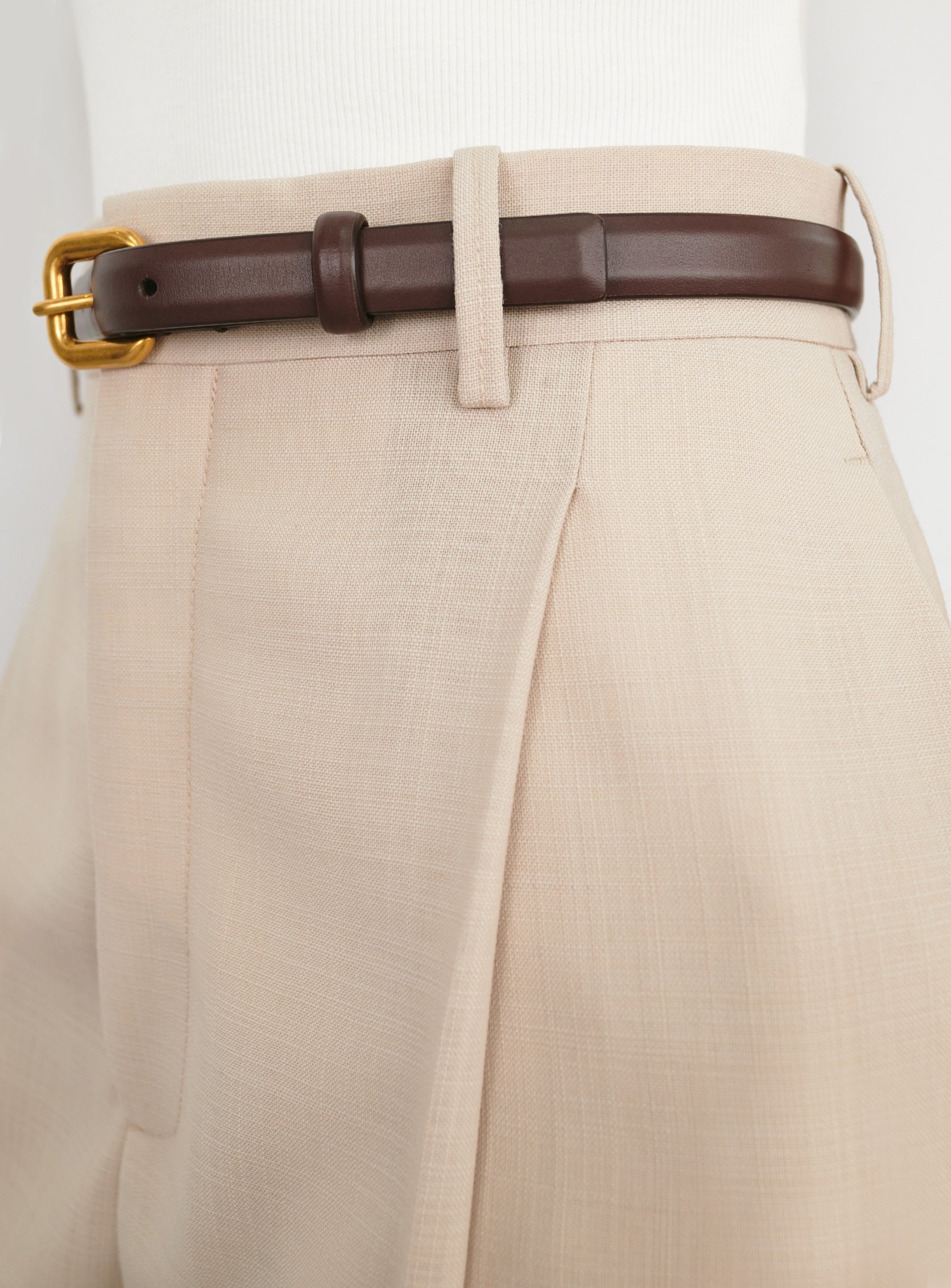 Light Mid Rise Trouser - Sand