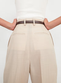 Light Mid Rise Trouser - Sand