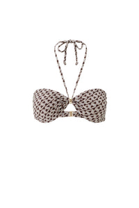 Haut de bikini bandeau Liguria imprimé - Chain