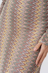 Robe Lily avec motif en zigzag - Multicolor Zigzag