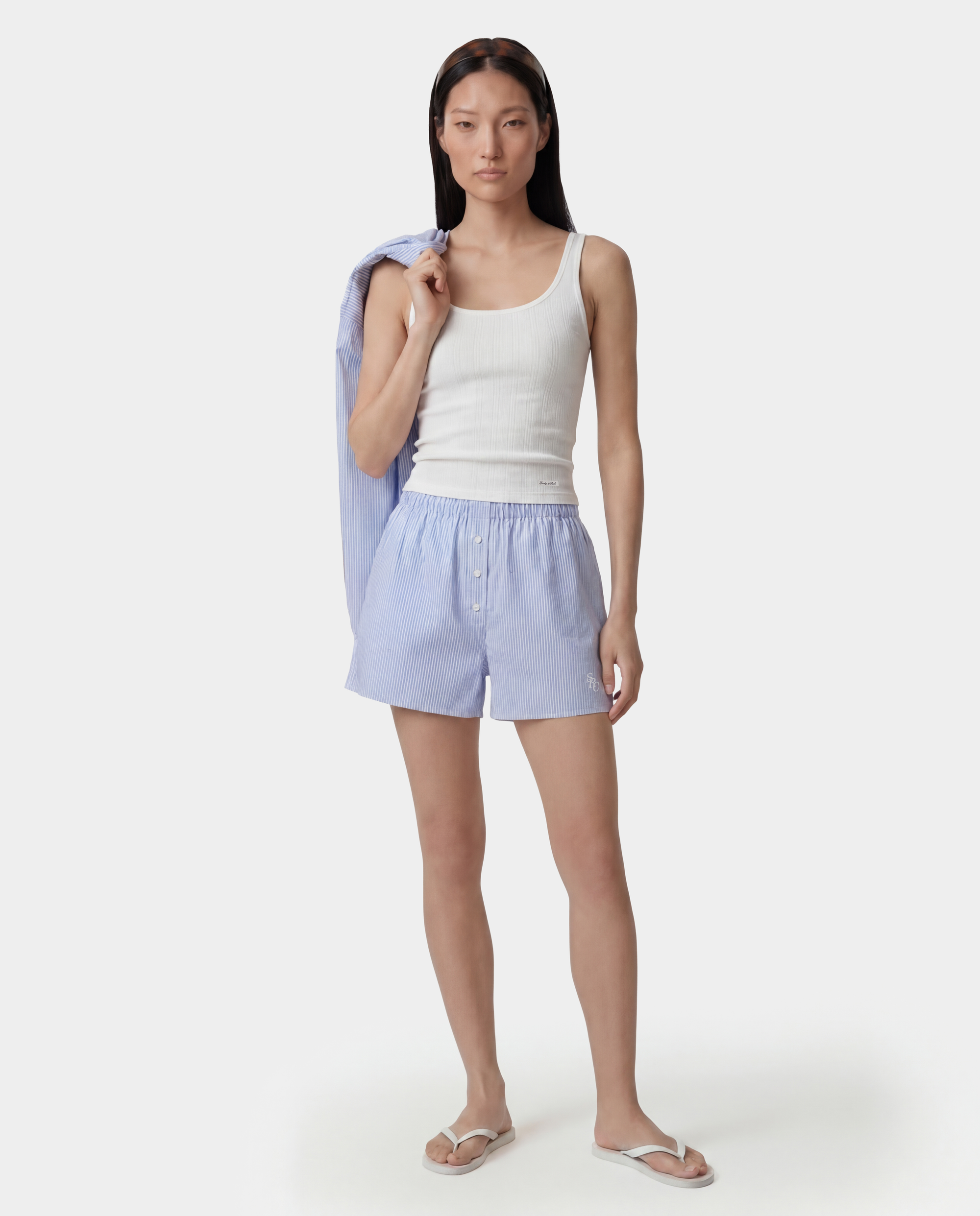 Mini-boxer SRC - Rayures bleues