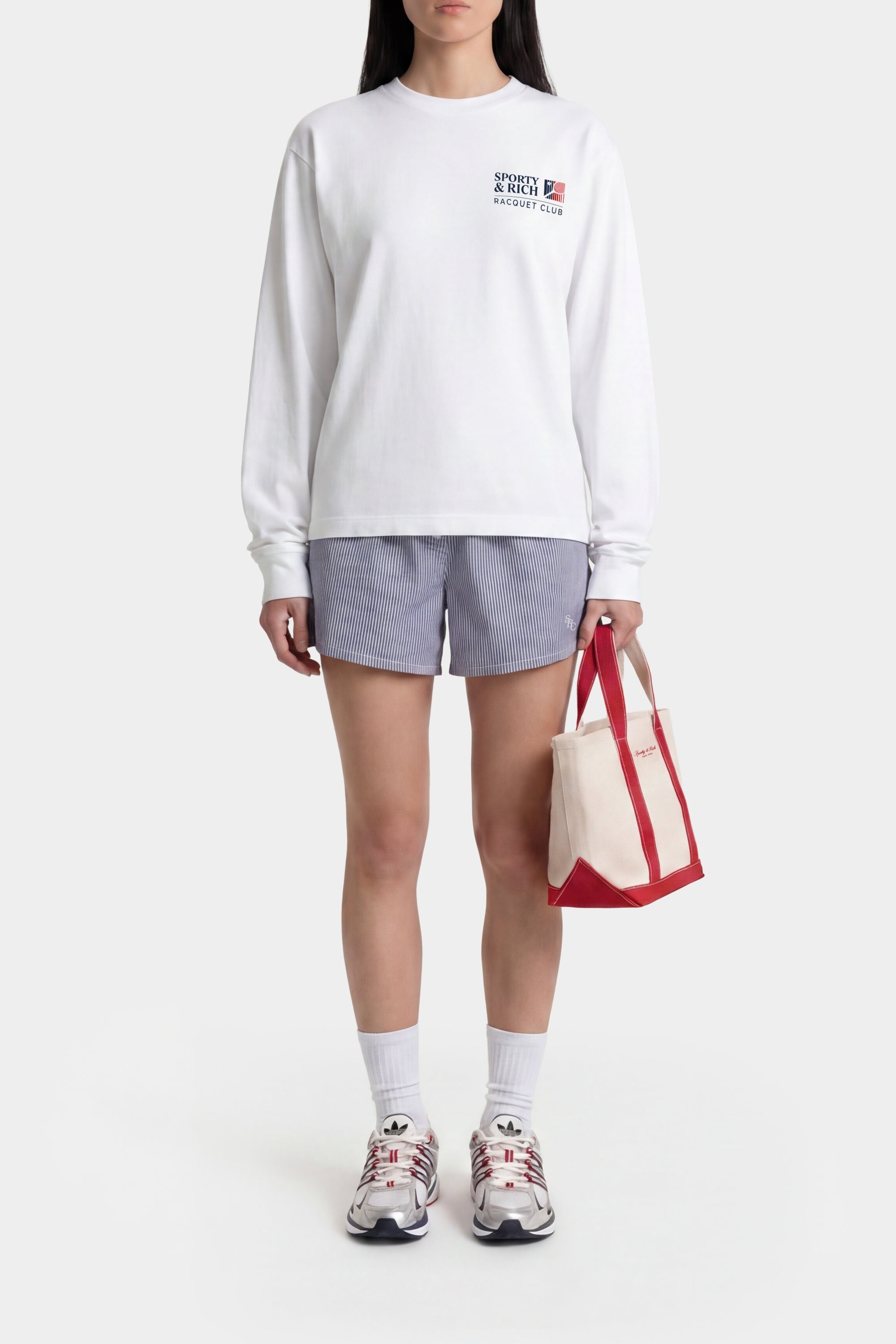 Short classique SRC - Rayures Bleu Marine