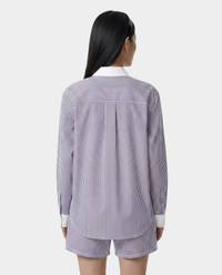Chemise oversize SRC - Rayures bleu marine