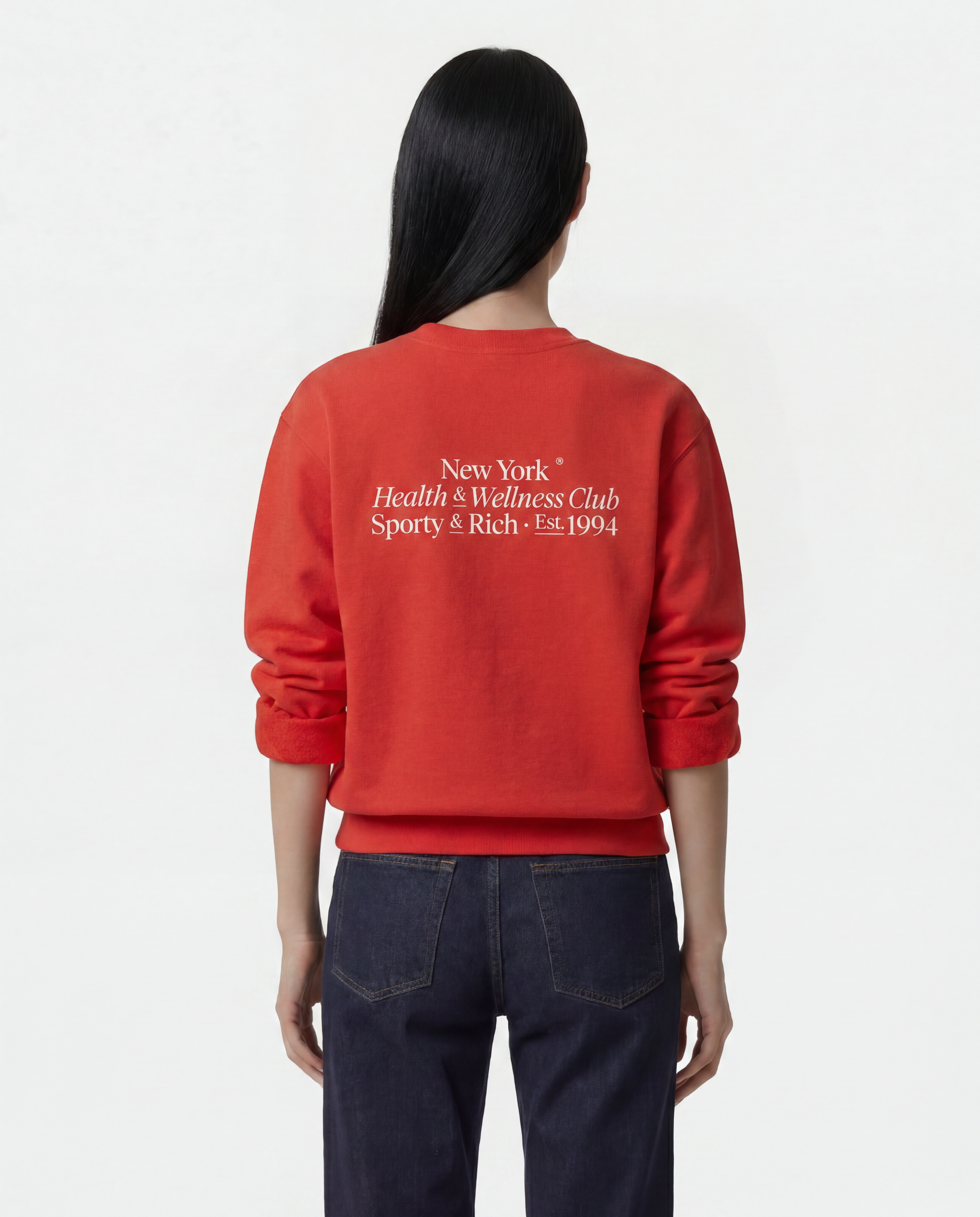 Pull à col rond « Modern » - Rubis