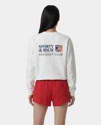 Pull à col rond Promo - Blanc