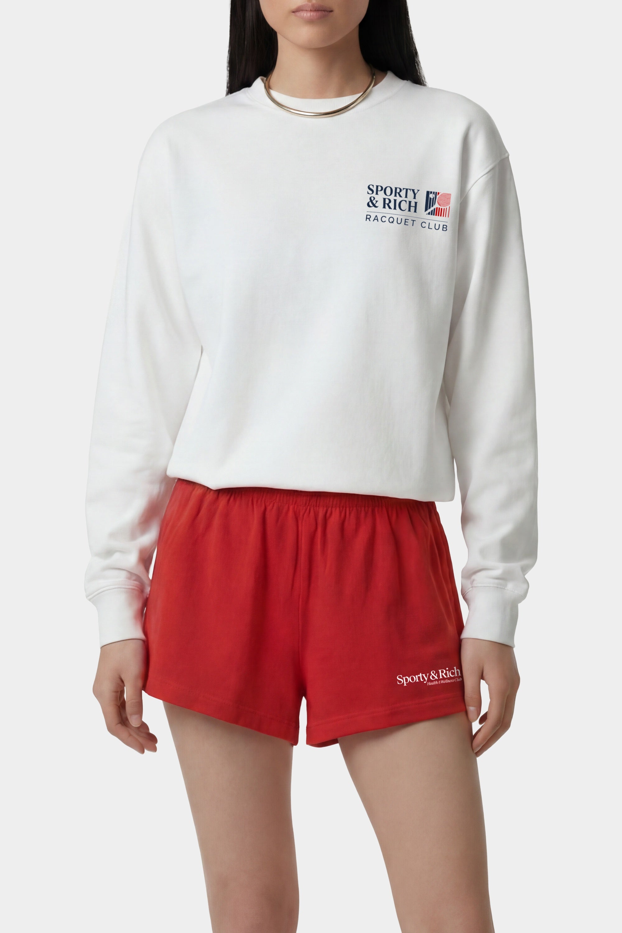 Pull à col rond Promo - Blanc