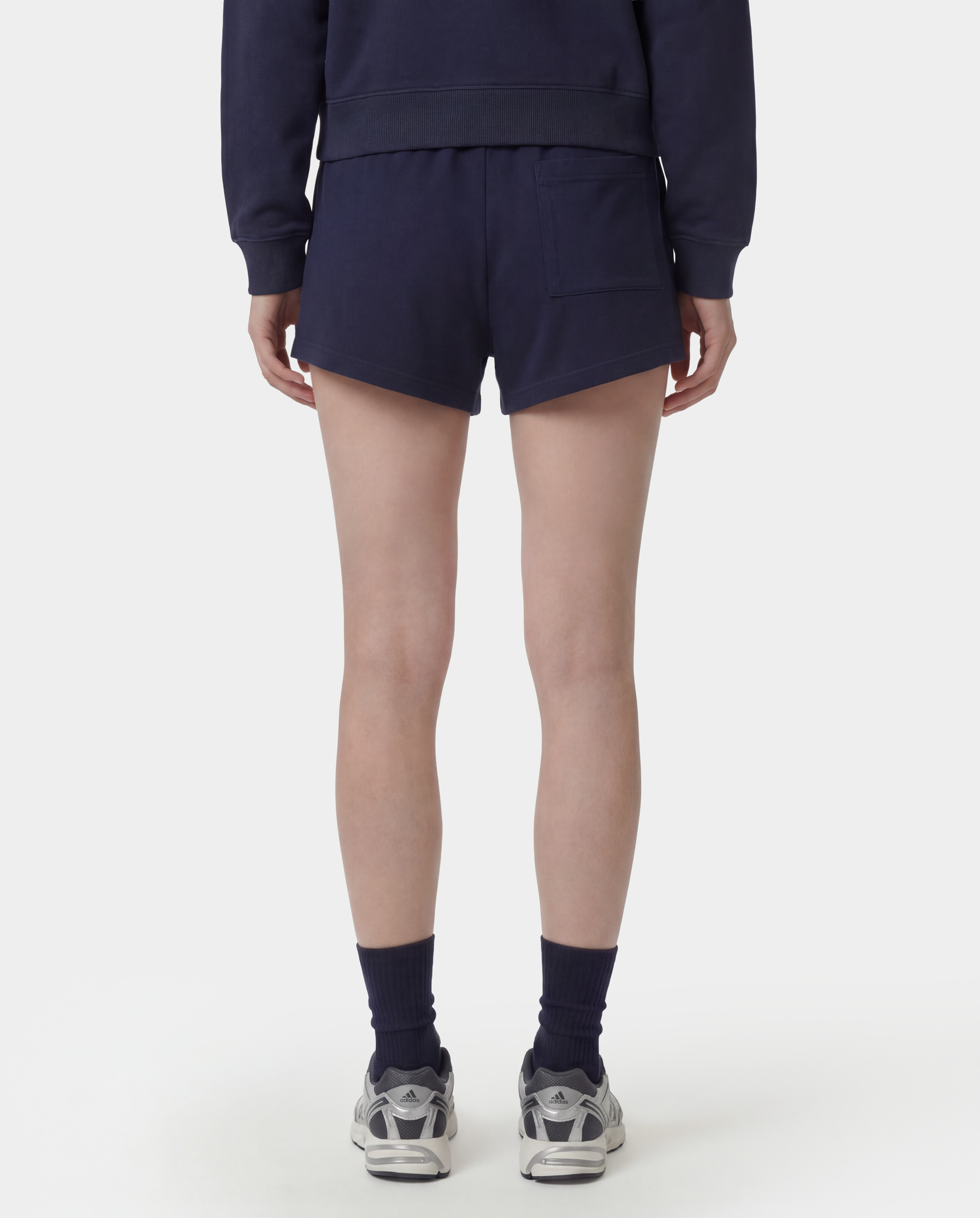 Short disco brodé NY Crest - Bleu marine foncé