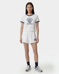 Short Disco NY Crest brodé - Blanc