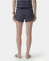 Short ultra-court avec logo Signature - Bleu marine foncé