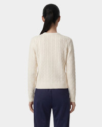 Pull à torsades SRC - Écru