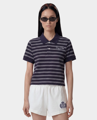 Polo avec logo emblématique - Bleu marine foncé